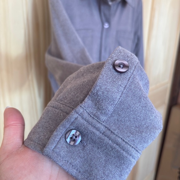 NWOT Lavender Button-Up - Picture 3 of 8